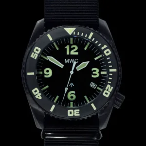 MWC "Depthmaster" 100atm / 3.280ft / 1000m waterbestendig militair duikhorloge in PVD roestvrijstalen kast met heliumventiel (kwarts)