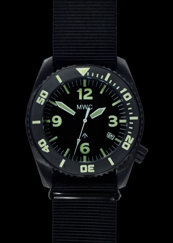 MWC "Depthmaster" 100atm / 3.280ft / 1000m waterbestendig militair duikhorloge in PVD roestvrijstalen kast met heliumventiel (kwarts)