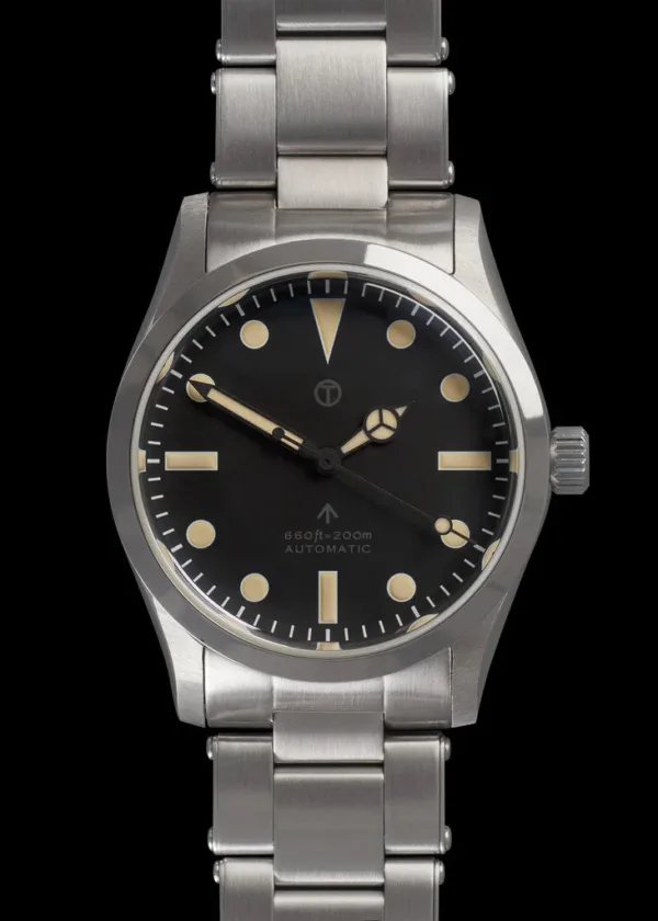 MWC Classic 1950s/1960s patroon 25 juwelen automatisch militair horloge met 200m waterbestendigheid