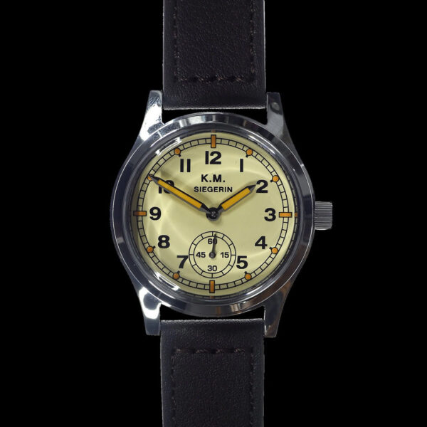 Military Watch Company WW2 Design Siegerin Luchtmacht Piloten Off-White Horloge met Automatisch Uurwerk