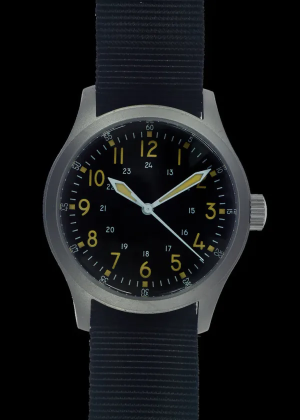 A-17 Amerikaans militair horloge uit de jaren 50 met Koreaans oorlogspatroon (mechanisch/kwartshybride) met 100 m waterbestendigheid
