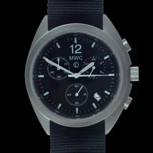 MWC NAVO Patroon Roestvrij Staal Hybride Militaire Piloten Chronograaf met Saffier Kristal