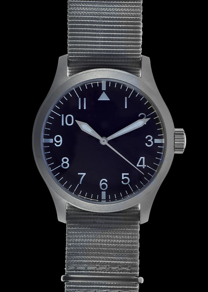 MWC 100 m waterbestendig retro-patroon algemeen servicehorloge met hybride mechanisch/kwartsuurwerk