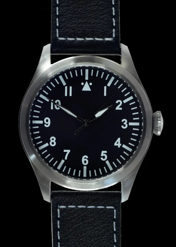 Military Watch Company Klassiek Piloten Horloge met Hoogwaardig Automatisch Uurwerk en Vloeiende Seconde Wijzer