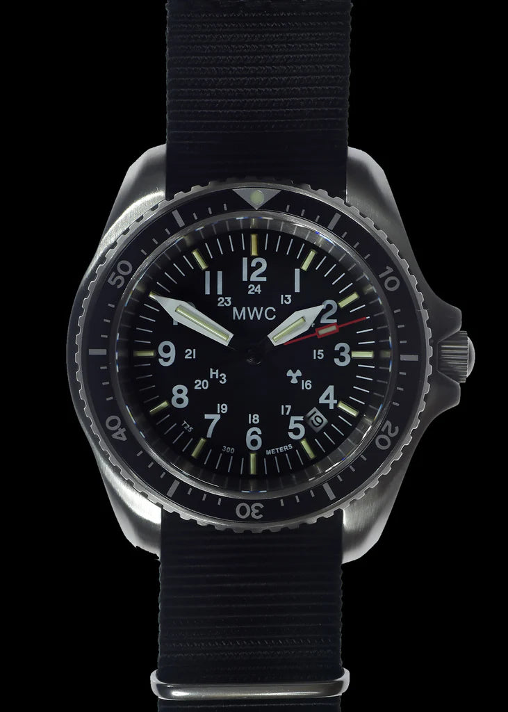 MWC Automatisch militair duikhorloge van roestvrij staal - Tritium / GTLS-verlichting