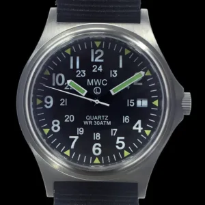 MWC G10 300m / 1000ft Waterbestendig Limited Edition US-patroon Geborsteld roestvrij staal Militair horloge met saffierglas op NATO-band