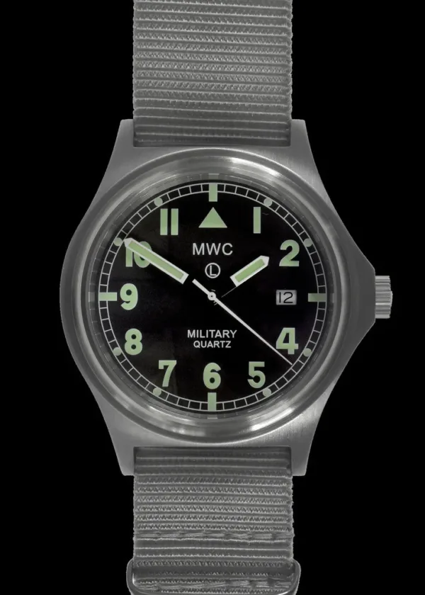 MWC G10 50m (165ft) waterbestendig NATO-patroon militair horloge met satijnen kastafwerking