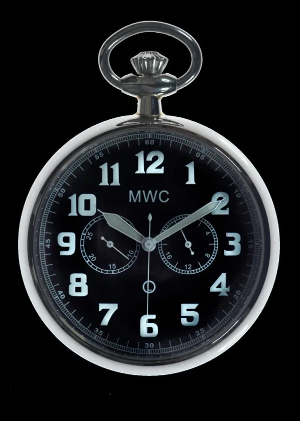 Militair zakhorloge voor algemene dienst (hybride uurwerk met zwarte wijzerplaat)