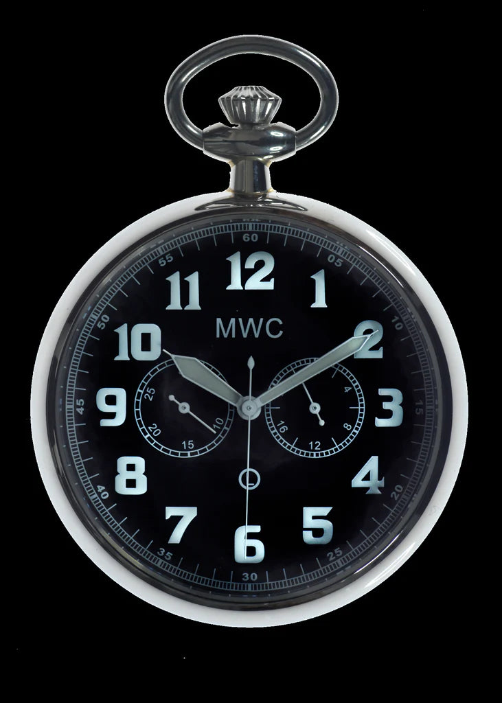 Militair zakhorloge voor algemene dienst (hybride uurwerk met zwarte wijzerplaat)