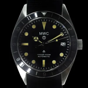 MWC Classic 1960s Pattern Dual Time Zone Automatic Divers Watch met Retro Luminova-verf en saffierglas