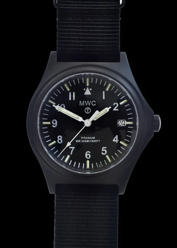 Zwart PVD Titanium G10 Militair Horloge met 300m Waterbestendigheid