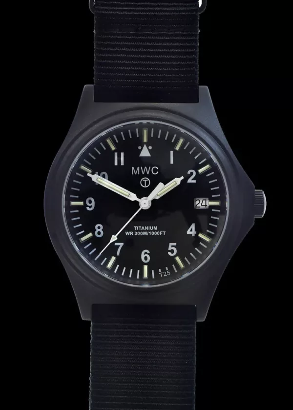 Zwart PVD Titanium G10 Militair Horloge met 300m Waterbestendigheid